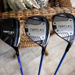 Adams Tight Lies Titanium 3&5 Fairway Wood + 7 Wood 22