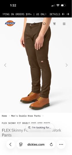 Dickies Flex Skinny Fit Double Knee Work Pants