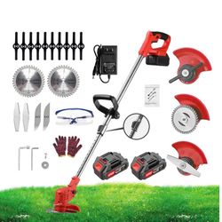 Electric Grass Trimmer with 2 batteries 