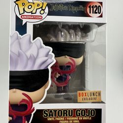 FUNKO POP JUJUTSU KAISEN SATORU GOJO #1120 BOX LUNCH EXCLUSIVE FIGURE NEW IN BOX