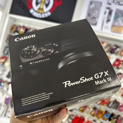 Cannon Power Shot G7X Mark III