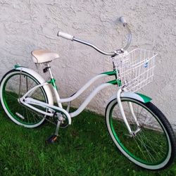 Classic Made In USA Phat Cycle Sea Crest 26" Beach Cruiser Bike Bicicleta Basket