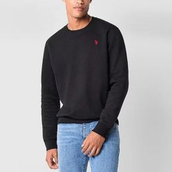 U.S. Polo Assn. Crew Fleece Mens Embroidered Crew Neck Long Sleeve Sweatshirt