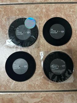 Vinyl-style Coasters