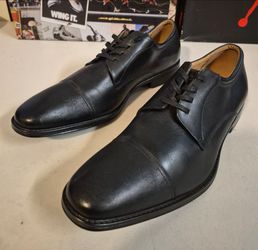 lace-up florsheim men shoes size 9.5 black