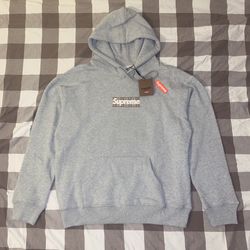 Supreme Burberry Box Logo Hooded Sweatshirt Size Large Brand New