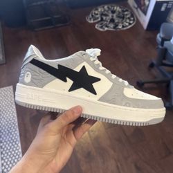 Bape STA Lows Grey - 10.5 - Worn like twice