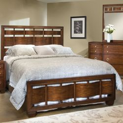 QUEEN BED AND DRESSER 