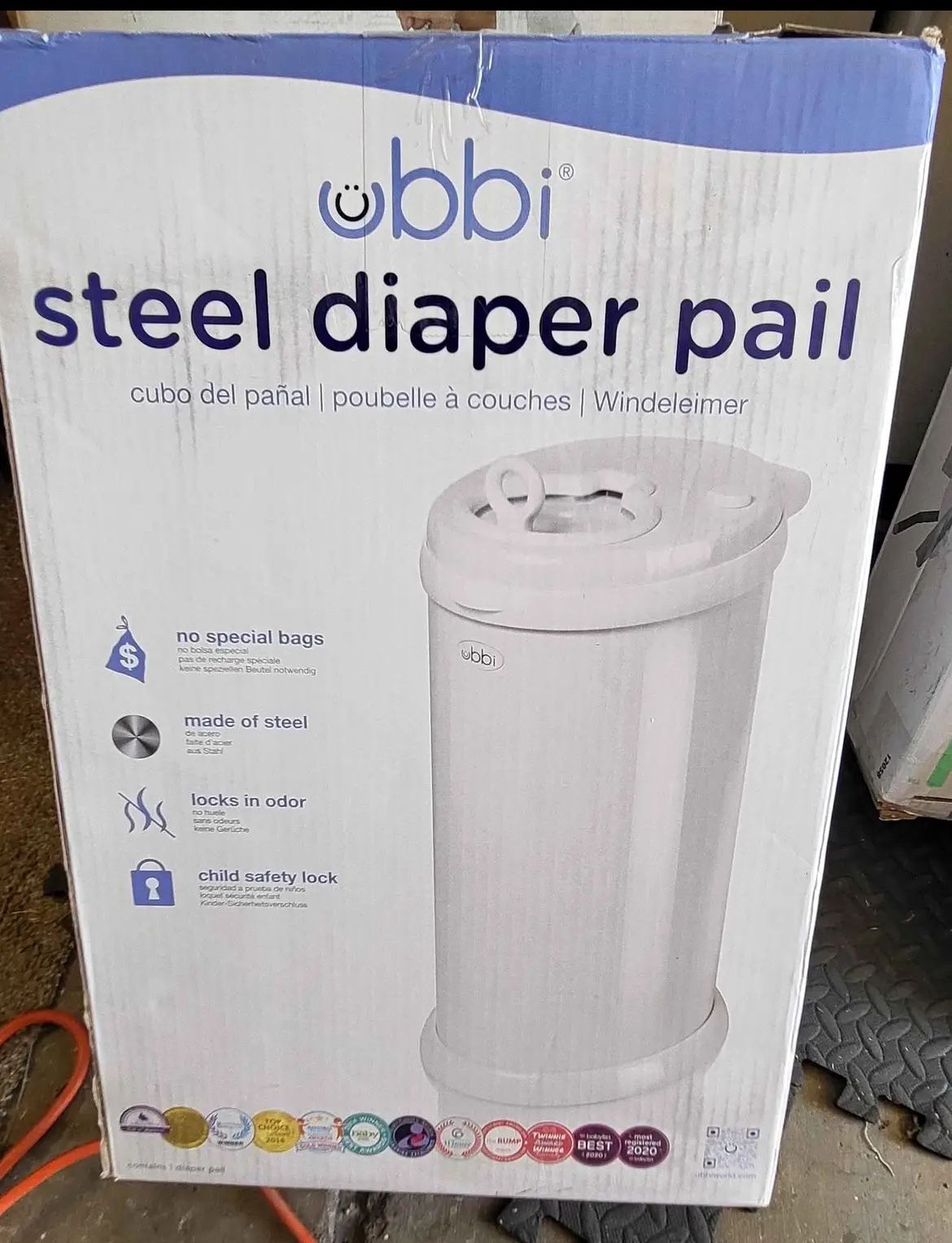 Ubbi Steel Diaper Bin