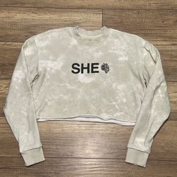 Darc Sport Wolves Cropped Pullover SHE WOLVES Sweatshirt Sweater Womens S