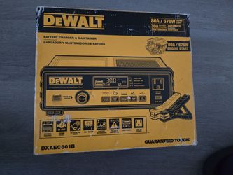 DEWALT BATTERY CHARGER & MAINTAINER 80A/ 576W ENGINE START 30A BATTERY CHARGER NEW 
