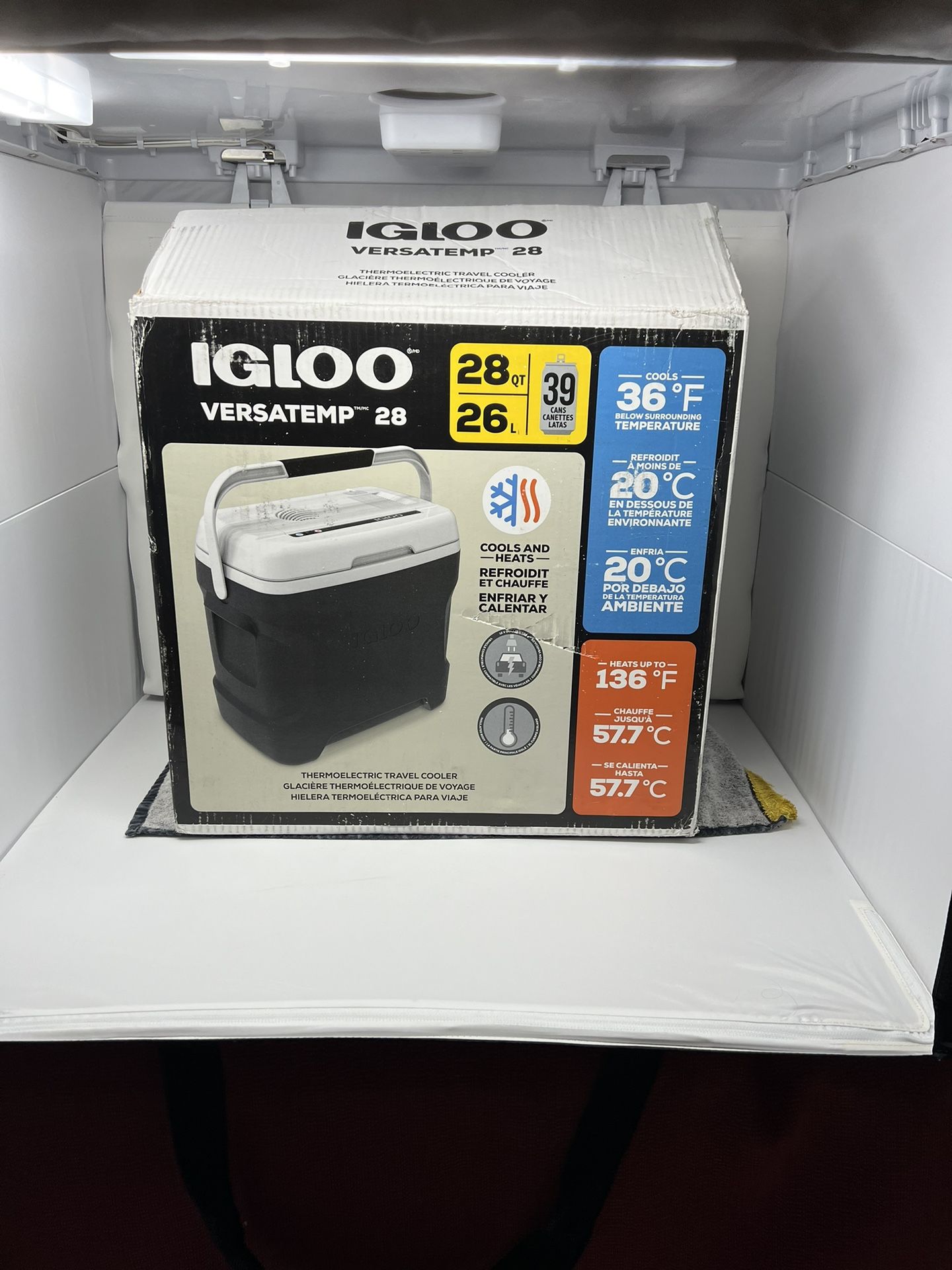 Igloo Versatemp 28qt Portable Thermoelectric Cooler Gray