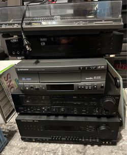 Lot of electronics equipment