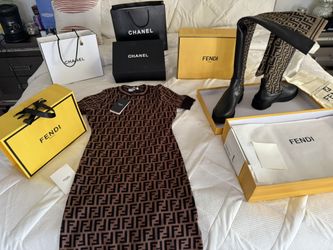 Fendi Dress & Boots 