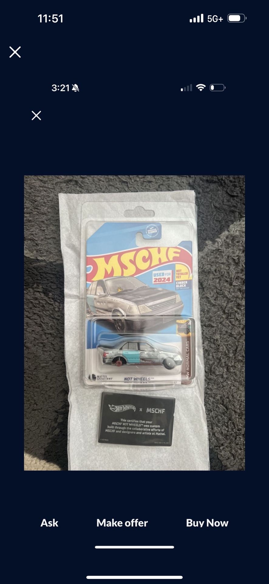 Hot Wheels MSCHF “no Wheels” 2 Available