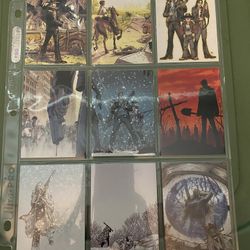 Walkind Dead Trading Cards Complete Set 72 Cards 