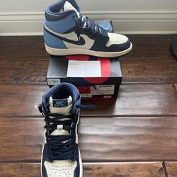 Jordan 1 Retro High OG “Obsidian” – Size 9