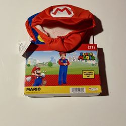 New Super Mario Bros Mario Halloween Costume Toddler Size 2T NWT Disguise