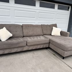 Taupe Sectional Sofa Couch Sala 