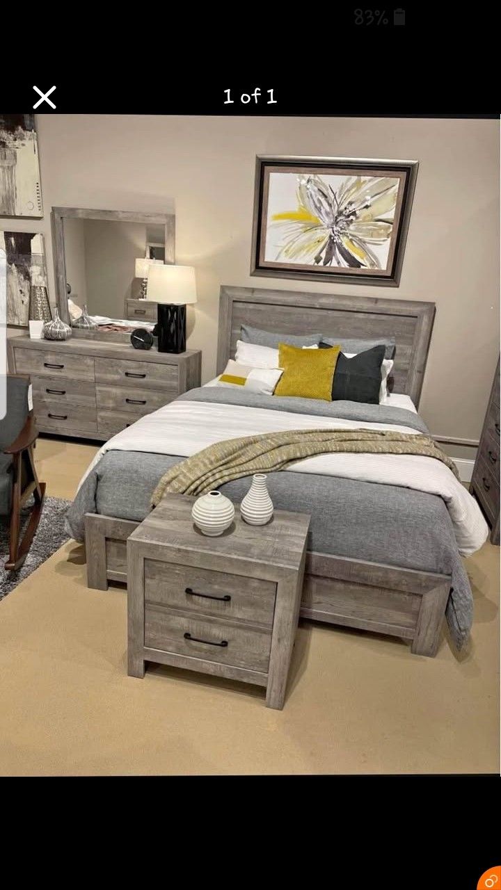 4pcs Of Queen/King/twin And Full Size Bedroom Set Are Available With Free Delivery