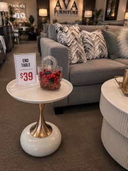White end table