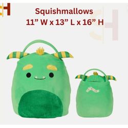Squishmallows Plush Treat Pail Green Callum