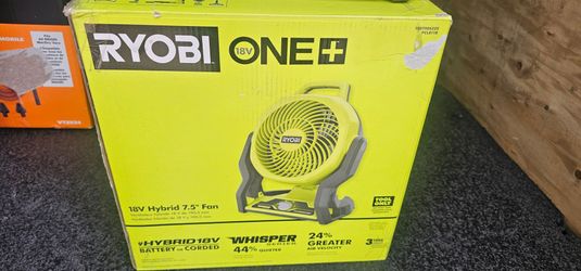 Ryobi 18V ONE+ Hybrid 7.5" Fan PCL811B
