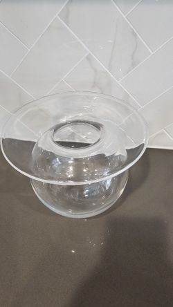 Vintage MCM Nanny Still "Saturnus" Clear Art Glass Vase - Riihimäen Lasi Finland (1960s)