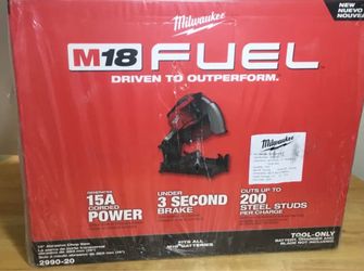 Milwaukee M18 FUEL Abrasive Chop Saw 14”.  Brand NEW . Tool Only .
