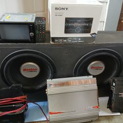 Equipo de Audio Completo para Auto - Boston Acoustics, Sony, Boss (Con Controles)