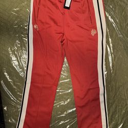 New Darc Sport - BRISTOL TRACK PANTS MAROON/TAN - Size XL