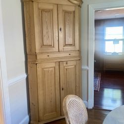 Pine Corner Cabinet
