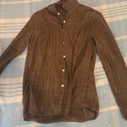 Brown Button Up Longsleeve Shirt