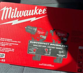 Milwaukee M12 Subcompact Brushless 2-Tool Combo Kit