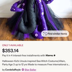Custom Ursula Dress Costume