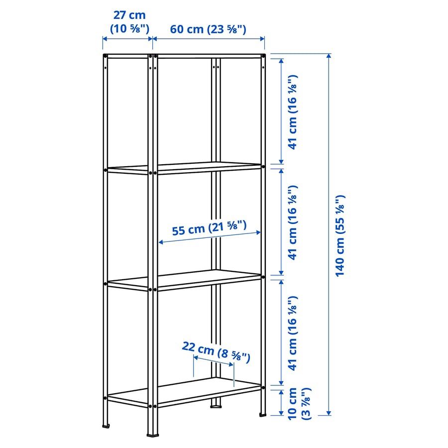 IKEA Galvanized Steel Shelves