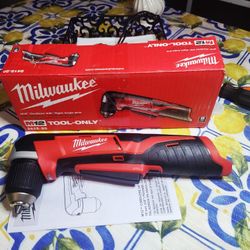 Milwaukee brand new M12 12V Lithium-Ion Cordless 3/8 in. Right Angle Drill (Tool-Only)