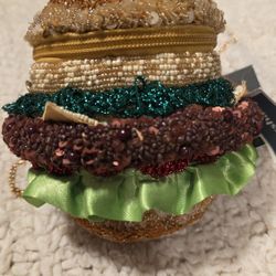 Brand New Sequin Beaded Hamburger 🍔 Purse 