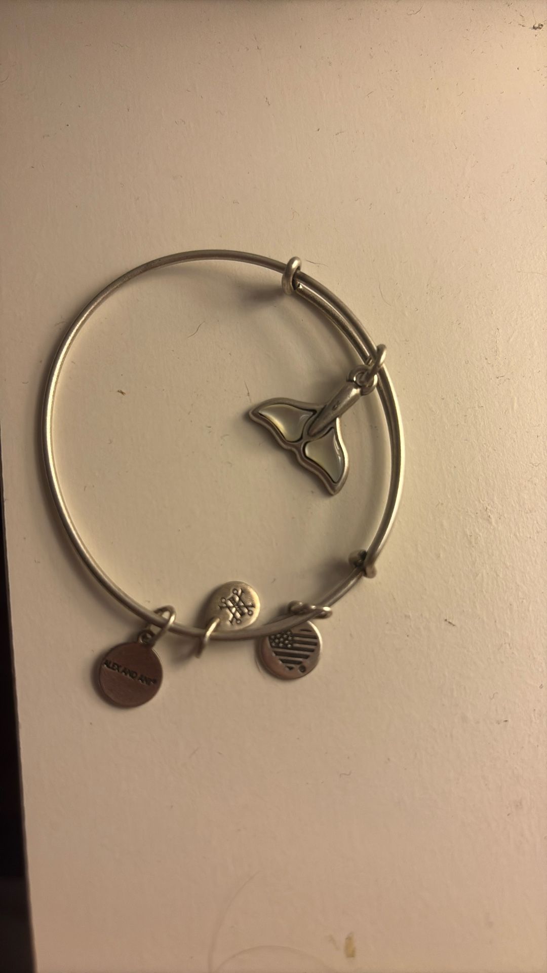 Alex and Ani Whale Tail Charm Bracelet