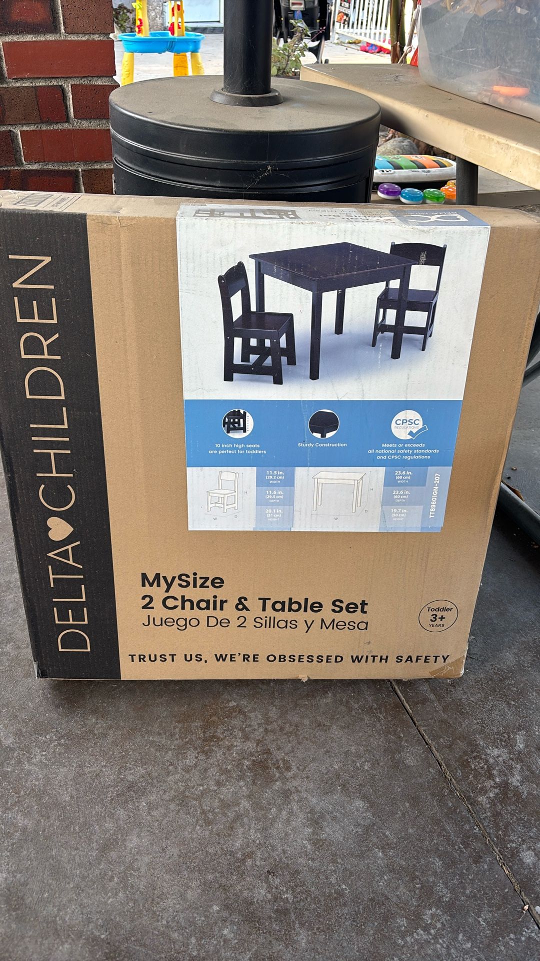 Delta Kids Chair Set And Table New