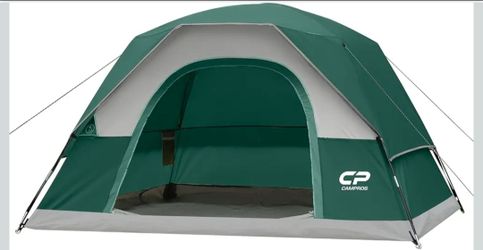 Camping Tent 2/4/6 Person, Waterproof Windproof Double Layer Dome Tent, Easy Setup with Large Mesh Windows & Wide Door for Outdoor Camping Backyard