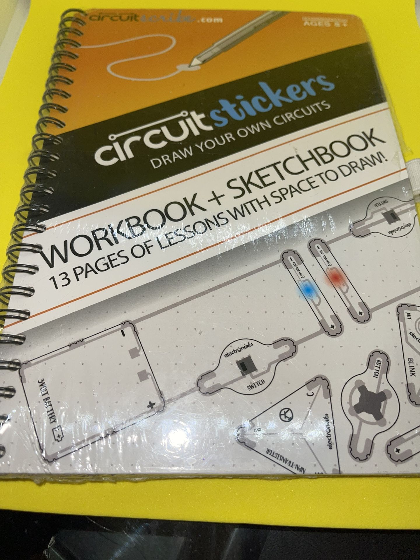 Circuit Scribe Sticker Kit | Circuit Drawing Conductive Ink Pen & 11 Electronic