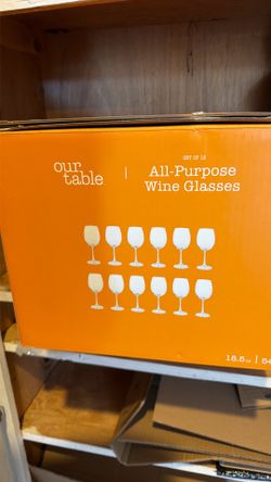 18.5 oz. All Purpose Wine Glasses (2 boxes with 12 glasses per box)