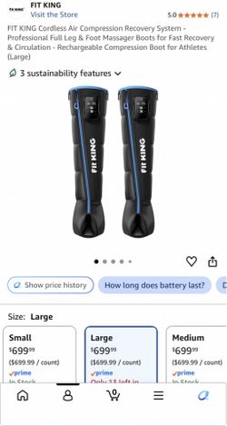 NEW FIT KING Cordless Compression Recovery Boots