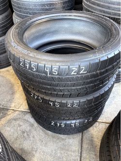 275/45r22 Three Summitomo By Falken Tires (only 3 tires)