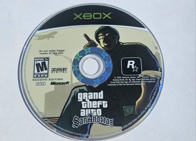 Grand Theft Auto San Andreas Xbox Game 