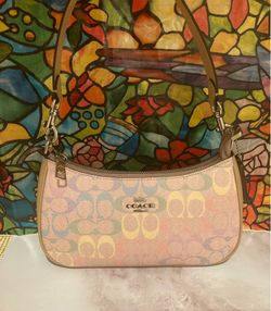 Coach rainbow pink bag