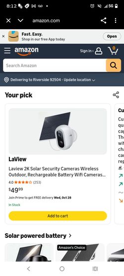 Solar cameras