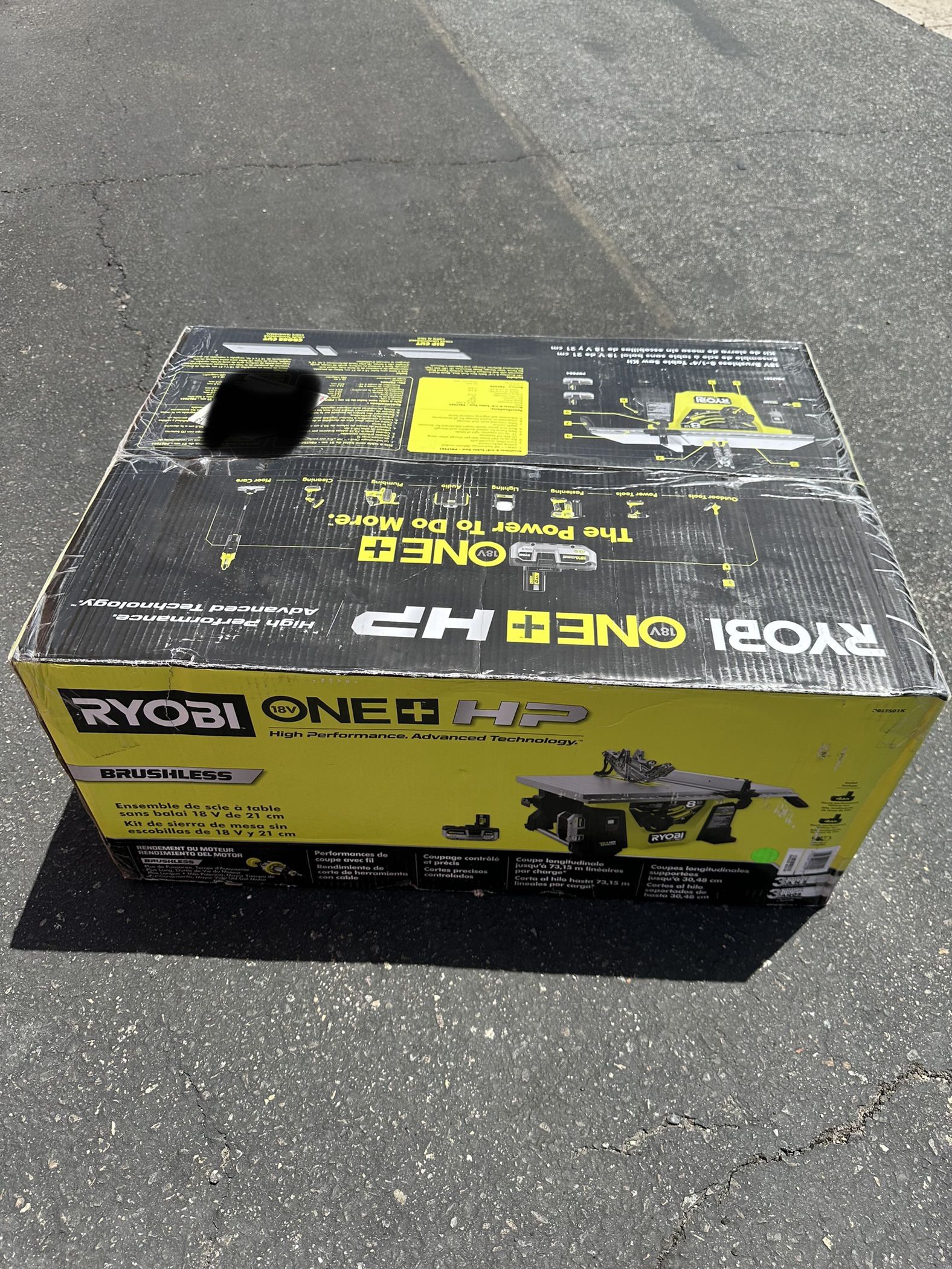 RYOBI ONE+ HP 18V Brushless Cordless 8-1/4 in. Compact Table Saw Kit