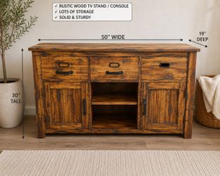 Farmhouse stand side board console
